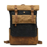 rucksack Men's Casual Daypacks Vintage Canvas Backpack School Boys Designe Waterproof Travel backpack Bag Male Bagpack mochila Mart Lion black  