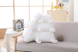 Kawaii Cat Plush Toy Stuffed 35cm 50cm 65cm Lying Cat Pillow White Grey Kids Toys Birthday Gift for Children Mart Lion   