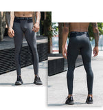 Men's 2 Pcs Fitness Suit Running Set Quick Dry Gym Sportswear Long Sleeve T Shirt Legging Pants Tracksuit Sports Suits Mart Lion   