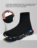 Classic Black Socks Runing Shoes Men High Sock Trainers Women Slip on Couple Casual Shoes Lightweight Sneakers Men basket homme  MartLion