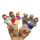 Finger Puppets Animals Dolls Family Educational Cartoon Mermaid Hand Stuffed Puppets Theater Plush Mart Lion Family 1 7-12CM 