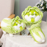  Cute Vegetable Fairy Plush Toys Japanese Cabbage Dog Fluffy Soft Shiba Inu Pillow Stuffed Animals Doll for Kids Baby Girls Gifts Mart Lion - Mart Lion