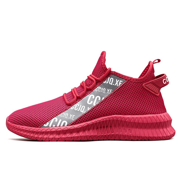 Off-Bound Men's Sport Shoes Knit Tennis Running Breathable Casual Sneakers Designed Light Trainers Walking Mart Lion Red 39 