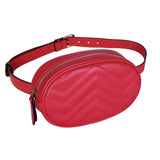 Waist Pack For Women Fanny Pack Designer Belt Bags Chest Bag Girls Cute Easy Phone Pocket PU Leather  Bumbag Mart Lion red China 