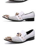 Summer breathable banquet men shoes leather party casual model show wedding Mart Lion   