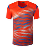 jeansian Men's Sport T-Shirt Tops Gym Fitness Running Workout Football Short Sleeve Dry Fit Black Mart Lion LSL250-Orange US S China