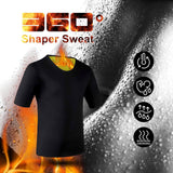 CXZD Sweat Neoprene Body Shaper Weight Loss Sauna Shapewear for Men Women Workout Shirt Vest Fitness Jacket Suit Gym Top Thermal  MartLion