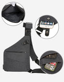  Men's Travel Fino Bag Burglarproof Shoulder Holster Anti Theft Security Strap Digital Storage Chest Bags Mart Lion - Mart Lion