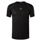 jeansian Men's Sport Tee Shirt T-Shirt Tops Gym Fitness Running Workout Football Short Sleeve Dry Fit LSL1052 Blue Mart Lion LSL018-Black US S China