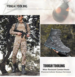 Men's Military Boots Non-slip Ankle Boots Winter Waterproof Motorcycle Outdoor Desert Mart Lion   