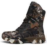 Camouflage Tactical Waterproof Military Men's Boots Disguise Outdoor Army Boots Mid-calf Hiking Mart Lion Camouflage Brown 39 