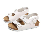 Sandals Child Footwear For Children Girls And Boys Breathable  Flats  Shoes Summer leather Mart Lion White 1 
