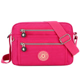 Waterproof Nylon Women Messenger Bags Small Purse Shoulder Bag Female Crossbody Bags Handbags  Bolsa Tote Mart Lion Hot Pink  