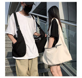  Chest Bag Men's functional Vest Korea Harajuku Street Style Large Capacity Crossbody Bag Women Black Cotten Messenger bag Mart Lion - Mart Lion