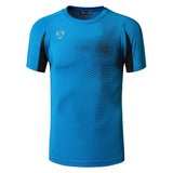 jeansian men's Designer T Shirt Casual Quick Dry Slim Fit Tops amp Tees Mart Lion LSL013-OceanBlue US M 