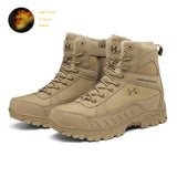 Winter Plush Outdoor Trekking Men's Shoes Warm Military Boots Special Force Tactical Combat Boots Breathable Desert Mart Lion sand 888 39 