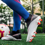 Breathable Mesh Men's Football Shoes TF/FG High-Level Socks After Wear-Resisting Football Sneakers Mart Lion   