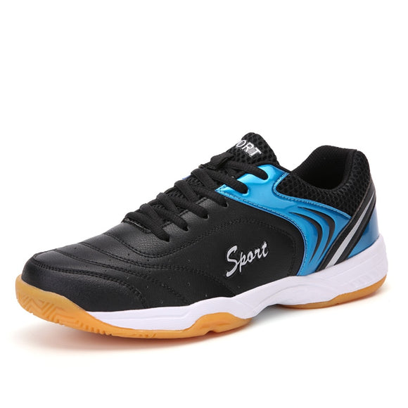 Men's Professional Tennis Shoes Breathable Mesh Volleyball Shoes Male Tennis Sneakers Fitness Athletic Badminton Shoes Mart Lion 7059 black blue 36 
