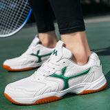Unisex Sport Badminton Shoes Professional White Tennis Men's Mesh Breathable Outdoor Mart Lion   