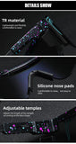  Sports Eyewear Cycling UV400 Outdoor Glasses Double Legs Bike Bicycle Sunglasses Wide View Mtb Goggles with Case Mart Lion - Mart Lion