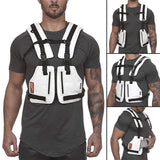  Function Military Tactical Chest bag Vest Outdoor Hip hop Sports Fitness Men's Protective Reflective Top Vest Cycling Fishing Vest Mart Lion - Mart Lion