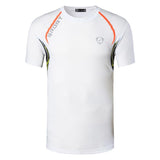 jeansian Sport Tee Shirt T-shirt Running Gym Fitness Workout Football Short Sleeve Dry Fit LSL147 Orange Mart Lion LSL137-White US S 