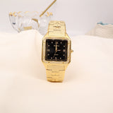 Sand Gold Watch 24 Gold Diamond Inlaid Waterproof Movement Indelible Ins Style Gold Mart Lion 6306G-A02  