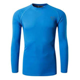 Jeansian Men's UPF 50+ UV Sun Protection Outdoor Long Sleeve Tee Shirt T-Shirt Beach Summer LA271 LightBlue Mart Lion LA245-OceanBlue US M(Label L) China