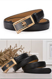 Women Belt Designer Brand Real Genuine Leather Strap Automatic Buckle Belts Pasek Damski Riem Mart Lion   