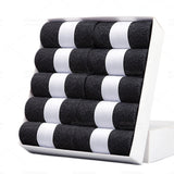 Men Cotton Socks Black Soft Breathable Summer Winter Mart Lion 10 Pairs Dark Gray China EU 38-44(US 6-10)