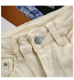 Vintage Apricot Jeans Women Mom Harem Pants Loose High Waist All-match 6 Colors Female Denim Cargo Pants Mart Lion   