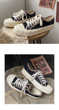 Shoes Women Canvas Summer Student Sneakers Korean All-Matching Retro Easy Matching Board Mart Lion   