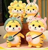  28/40cm Kawaii Tiger Plush Toy Soft Animals Cartoon Tiger Stuffed Soft Doll Kids Toys Birthday Children Mart Lion - Mart Lion