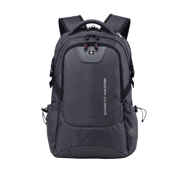 Swiss 17 inch Laptop Backpack Men's USB Charging Travel Backpack School Bag Waterproof anti theft Backpacks Women bagpack Mochila Mart Lion gray 15.6 inch 