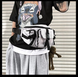 Waist Bag Fanny Pack Harajuku Style Women Belt Bag Hip-Hop Bum Bag Sling Chest Bag for Travel Dailylife Unisex Mart Lion   