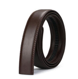 Men&#39;s Automatic Buckle Belts No Buckle 3.50cm Belt Body without Buckle High Quality Male Genuine Leather Strap Jeans Belt Wide  MartLion