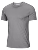 Soft Summer T-shirts Men's Anti-UV Skin Sun Protection Performance Shirts Gym Sports Casual Fishing Tee Tops Mart Lion Lt Gray CN XL (US L) China