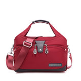 Yogodlns Nylon Shoulder Women Bag Waterproof Handbag Large Capacity Crossbody lady Handle Multifunction Purse Mart Lion red 29x12x19cm 