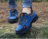  Unisex Leather Hiking Shoes Men's Winter Warm Fur Non Slip Sneakers Women Suede Outdoor Footwear Boy Summer Waterproof Mart Lion - Mart Lion