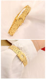 Women Watches Classic Sand Gold Retro Watch Exquisite Non Fading Decorative Bracelet Small Gold Elegant Mart Lion   
