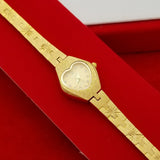 24 K Thick Alluvial Gold Plating Decorations Watches The Retro Chain Ladies Watch Gold Women Buckle Mart Lion   