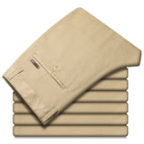 0 Men's style Slim Casual Pants Simple Male Cotton Solid color Trousers Office work pants Mart Lion - Mart Lion