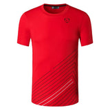 jeansian Men's Sport Tee Shirt T-Shirt Tops Running Gym Fitness Workout Football Short Sleeve Dry Fit LSL1050 Black2 Mart Lion LSL115-Red US S China