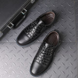 Men Leather Shoes Formal Wedding Party Casual Genuine Leather Loafers Boat Sneakers Mart Lion   