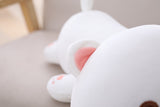  Kawaii Cat Plush Toy Stuffed 35cm 50cm 65cm Lying Cat Pillow White Grey Kids Toys Birthday Gift for Children Mart Lion - Mart Lion