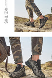 Camouflage Lightweight Men's Hiking Shoes Non-slip Climbing Outdoor Sport Hard-Wearing Sneaker Mart Lion   