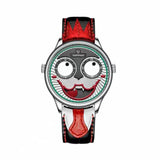 K1 Clown Waterproof Quartz Watch Men Interesting Design Leather Non Mechanical Mart Lion FW-5600-2  