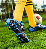 Outdoor Sneakers for Teens Blue Spike Football Shoes for Children Non-Slip Training SoccerKids Boys Botas Futbo Mart Lion   