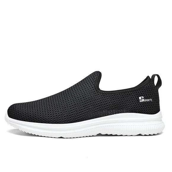  Summer Men's Women Sneakers Slip-on Tennis Running Sport Shoes Breathable Mesh Casual Walking Trainers Mart Lion - Mart Lion