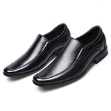 Classic Men Dress Shoes Elegant Formal Wedding Slip on Office Oxford Shoes Mart Lion Black 39 